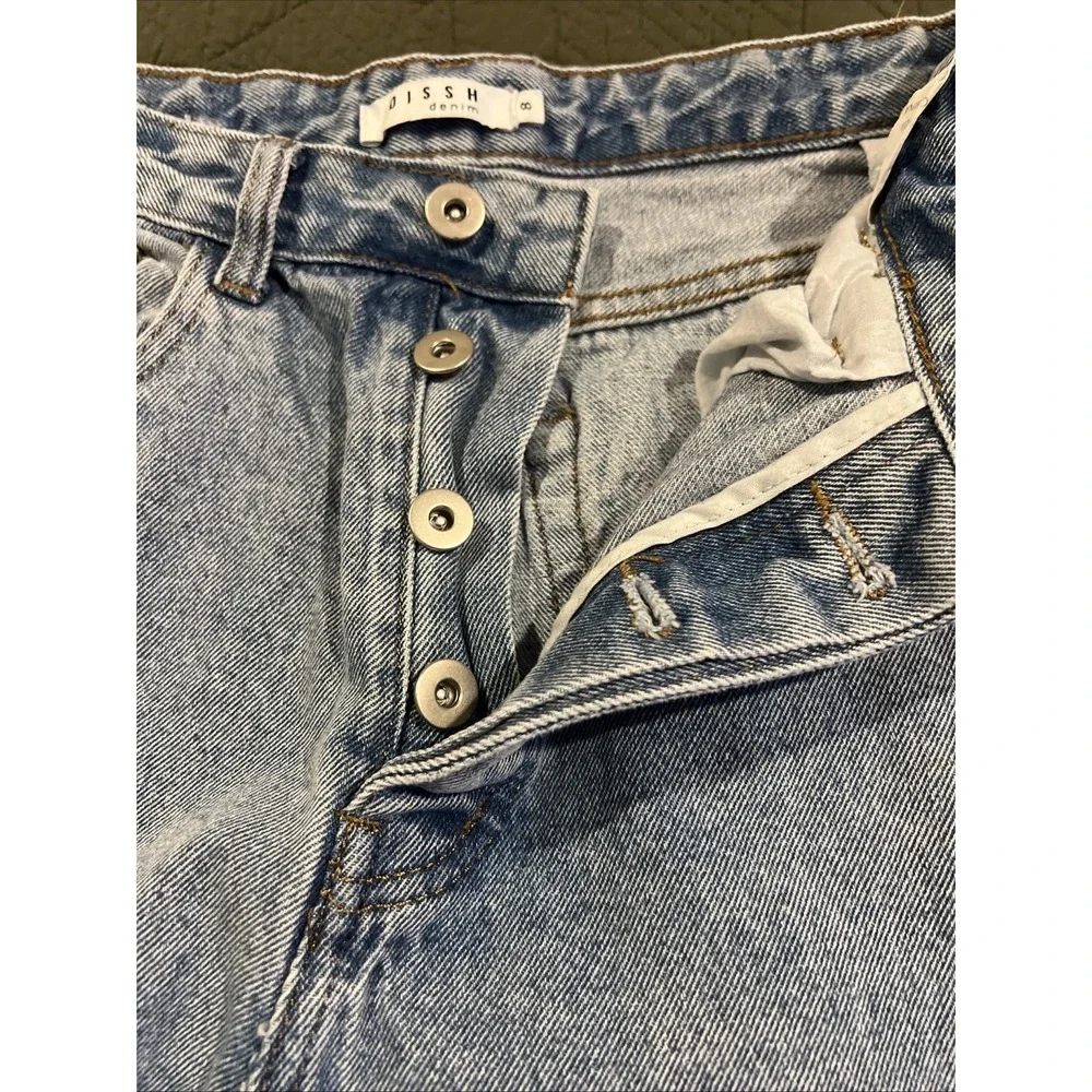 Dissh Women's Blue Jeans Size 8 See Measurements Button Fly‎